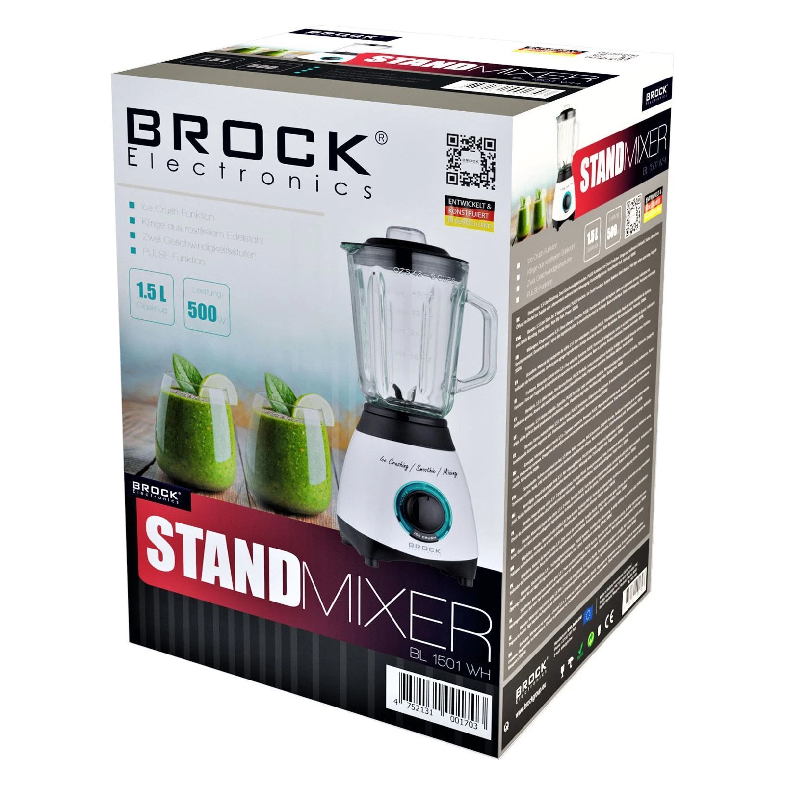 Brock BL 1501 WH (UA) Тип: стаціонарний; Потужність: 500