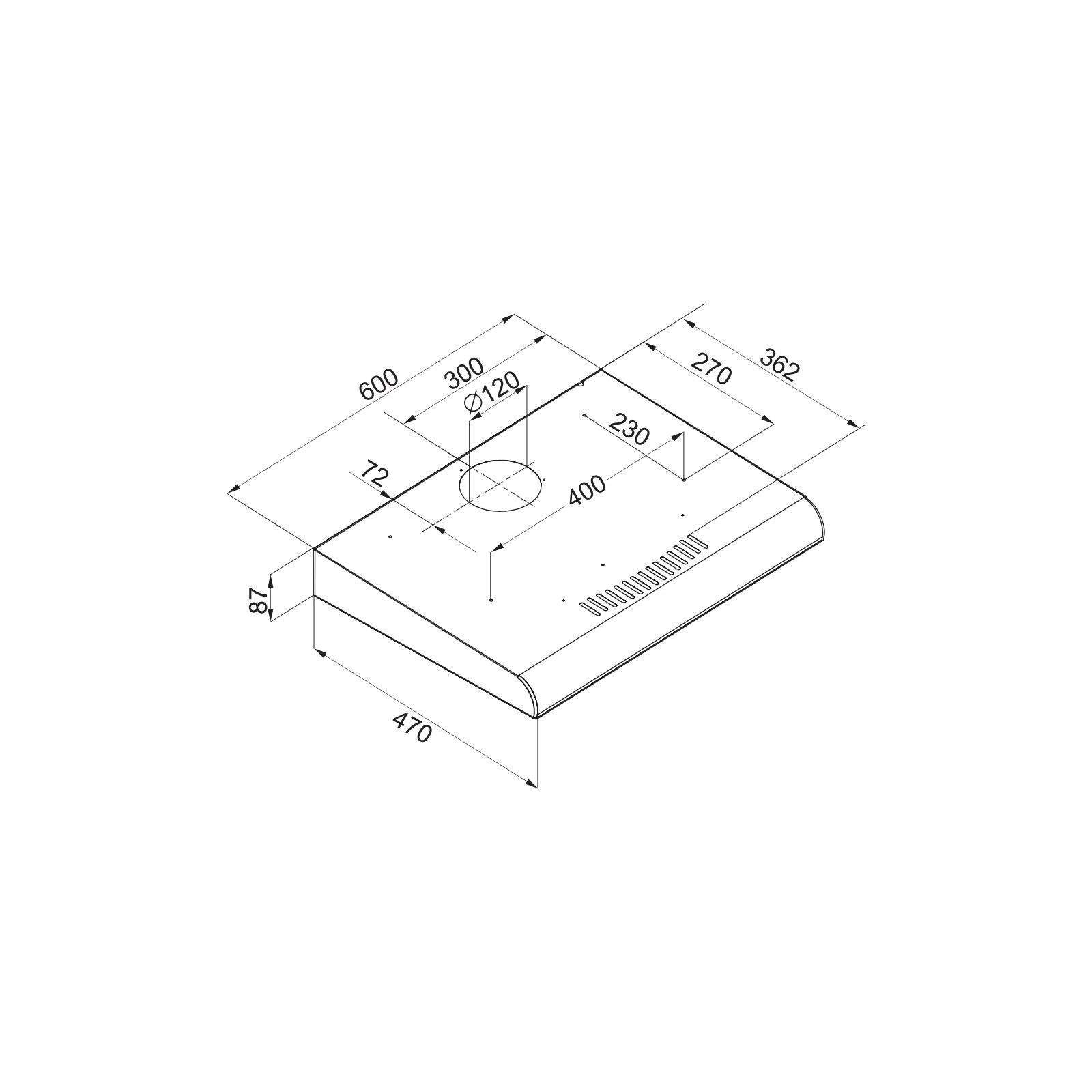 Hansa OSC6112WH (UA) Тип: плоская; Тип монтажа: