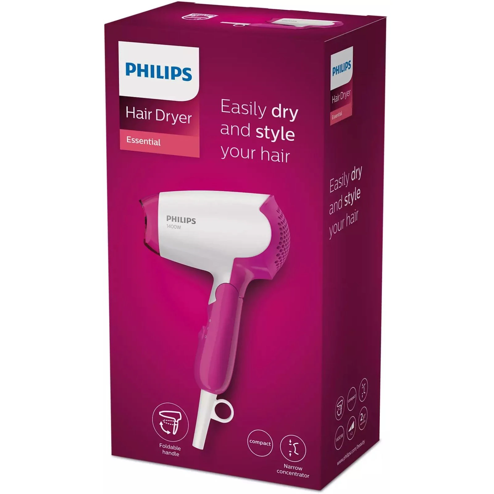 Philips BHD003/00 (UA) Тип: дорожный (компактный);