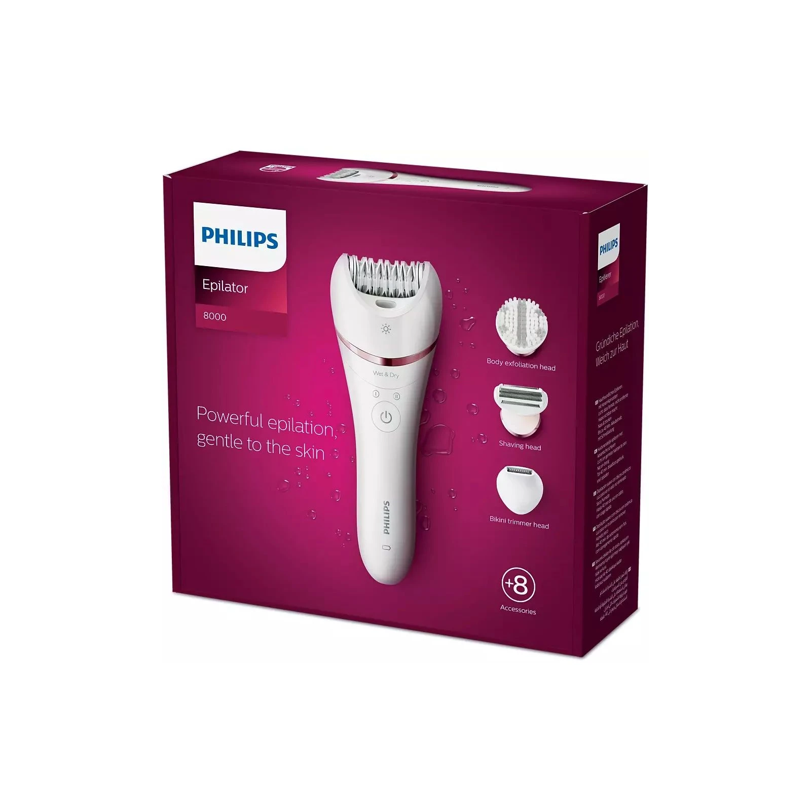 Philips BRE735/00 (UA) Способ эпиляции: влажная, сухая;