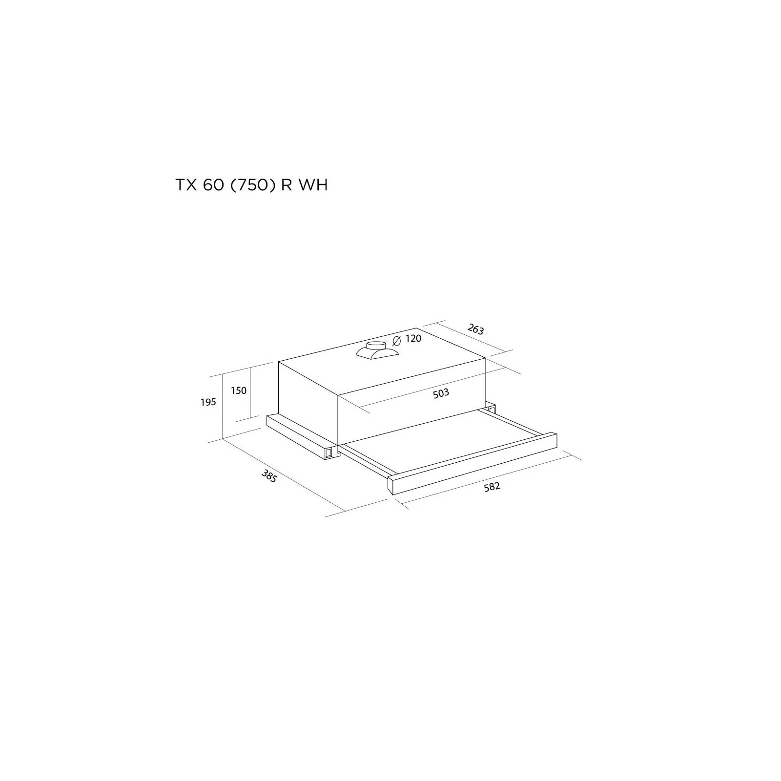 Pyramida TX 60 (750) R WH (UA) Тип: телескопическая; Тип