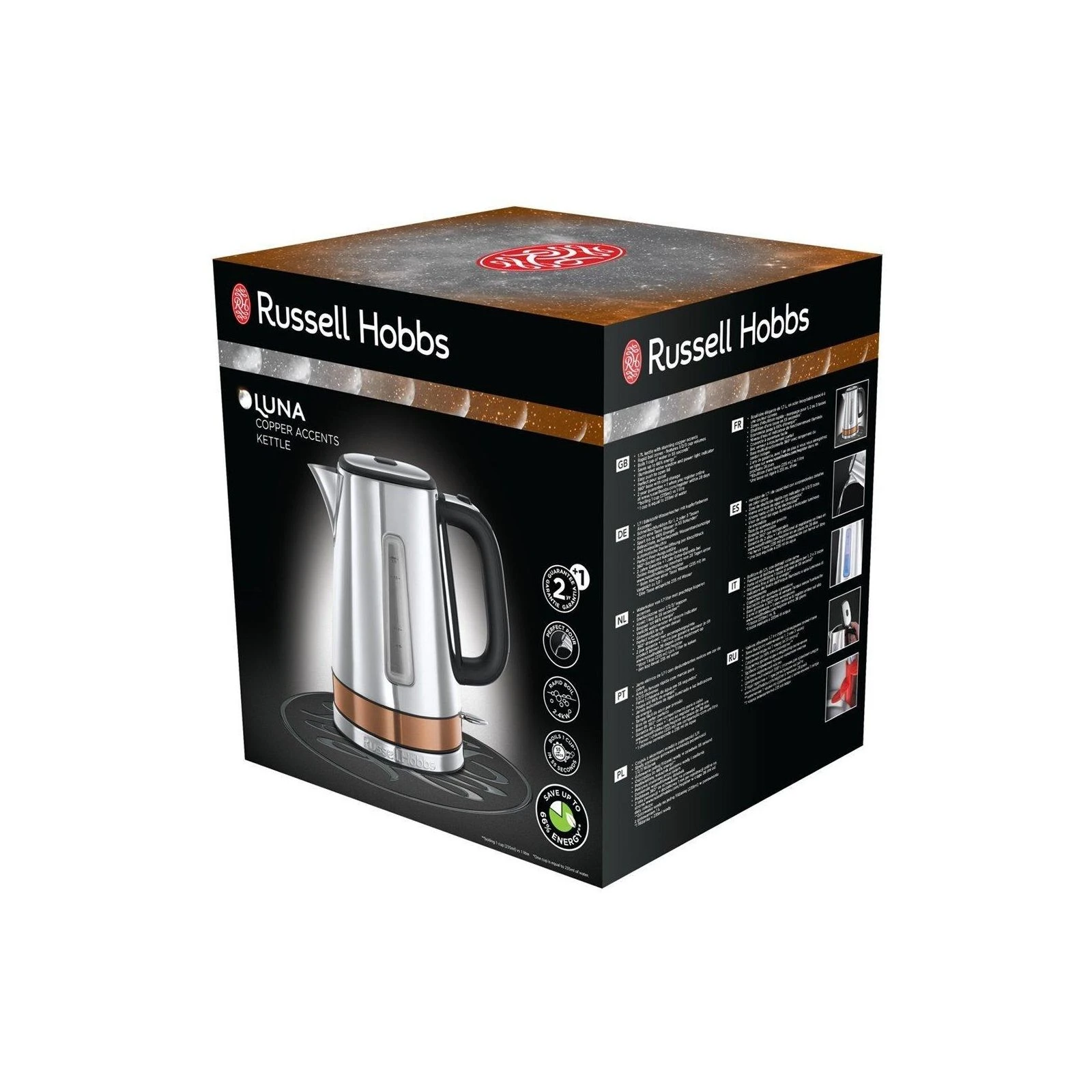 Russell Hobbs Luna Copper (24280-70) (UA) Тип: звичайний; Об'єм: 1.7 л;