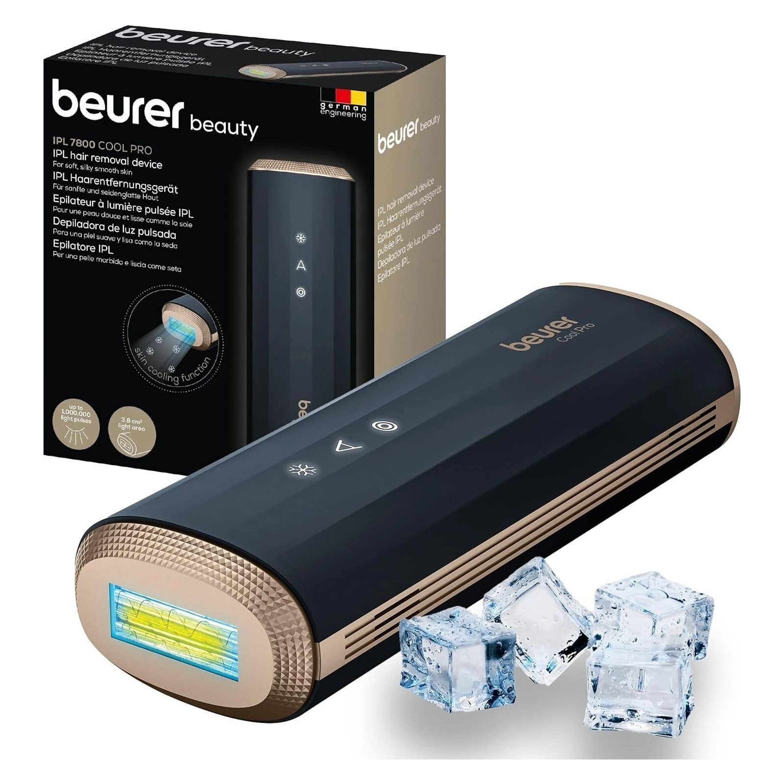 Beurer IPL 7800 (UA) Габарити пристрою 16.4 х 6.1 х 3.9 см