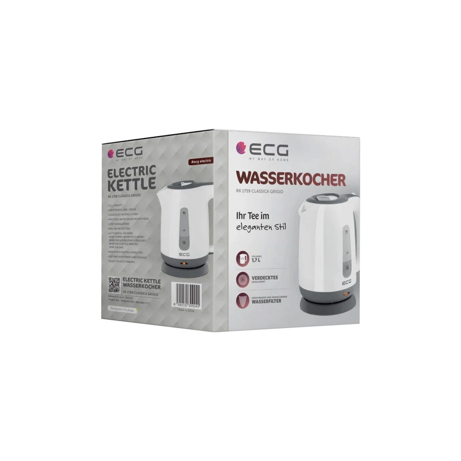 ECG RK 1759 Classica Grigio (UA) Потребляемая мощность 2200 Вт