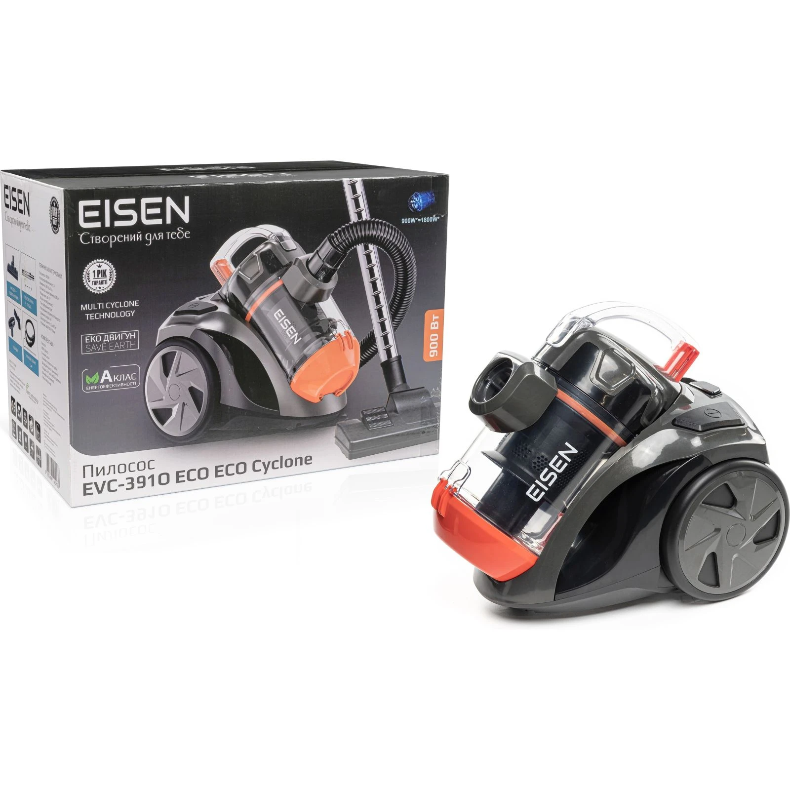 Eisen EVC-391O ECO (UA) Тип пилососу: класичний; Тип