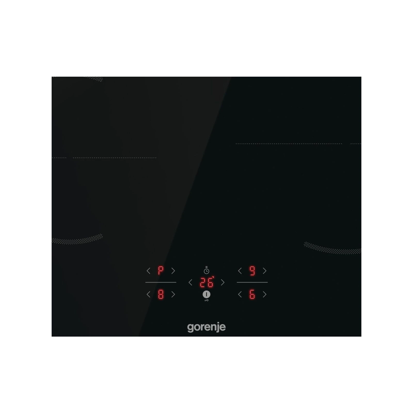 Gorenje GI6401BSC (UA) Діаметр і потужність конфорок  Передня ліва 2 кВт, Передня права 2 кВт, Задня права 1.6 кВт, Задня ліва 1.6 кВт