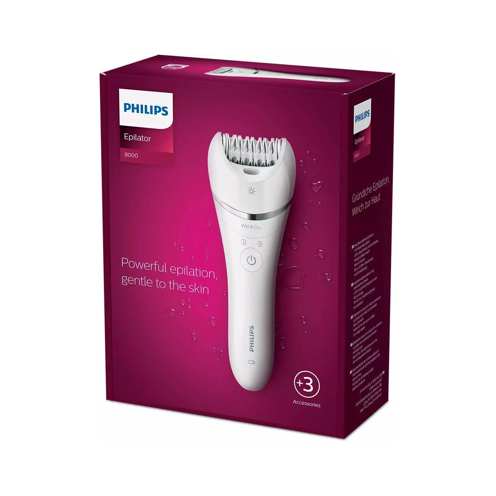 Philips BRE700/00 (UA) Спосіб епіляції волога, суха