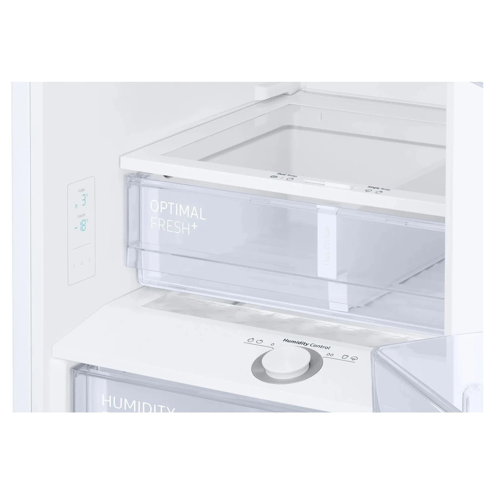 Samsung RB38C603EWW/UA Система розморожування No Frost холодильне+морозильне відділення