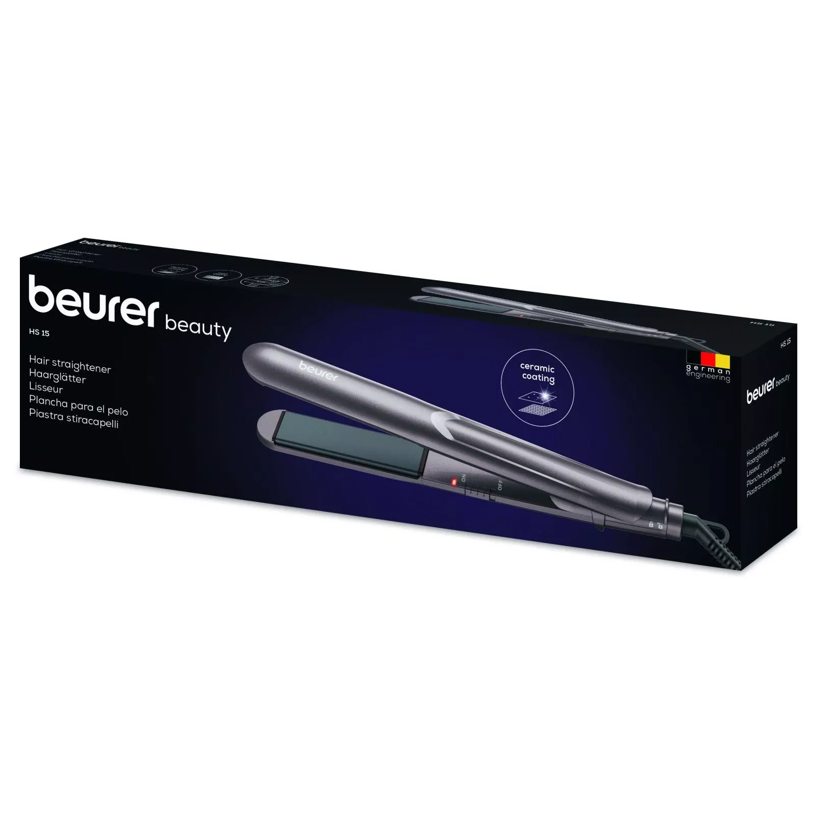 Випрямляч для волосся Beurer HS 15 (UA) Призначення: побутовий; Зачіски: