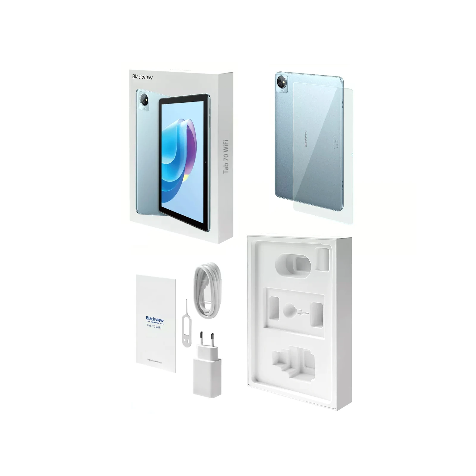 Blackview Tab 70 10.1 4/64GB / WIFI Blue (6931548316787) (UA) Тип: Ігрові; Тип матриці: IPS (PLS);