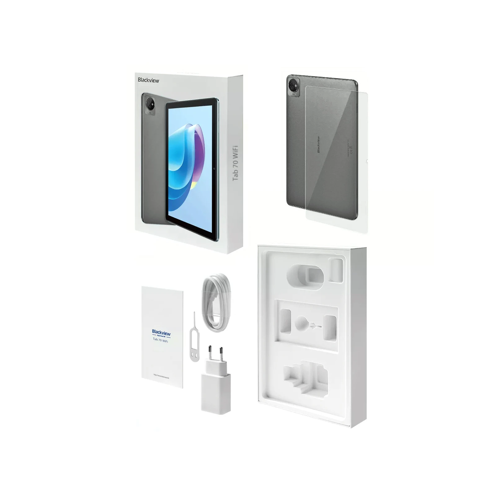 Blackview Tab 70 10.1 4/64GB / WIFI Grey (6931548316770) (UA) Тип: Ігрові; Тип матриці: IPS (PLS);