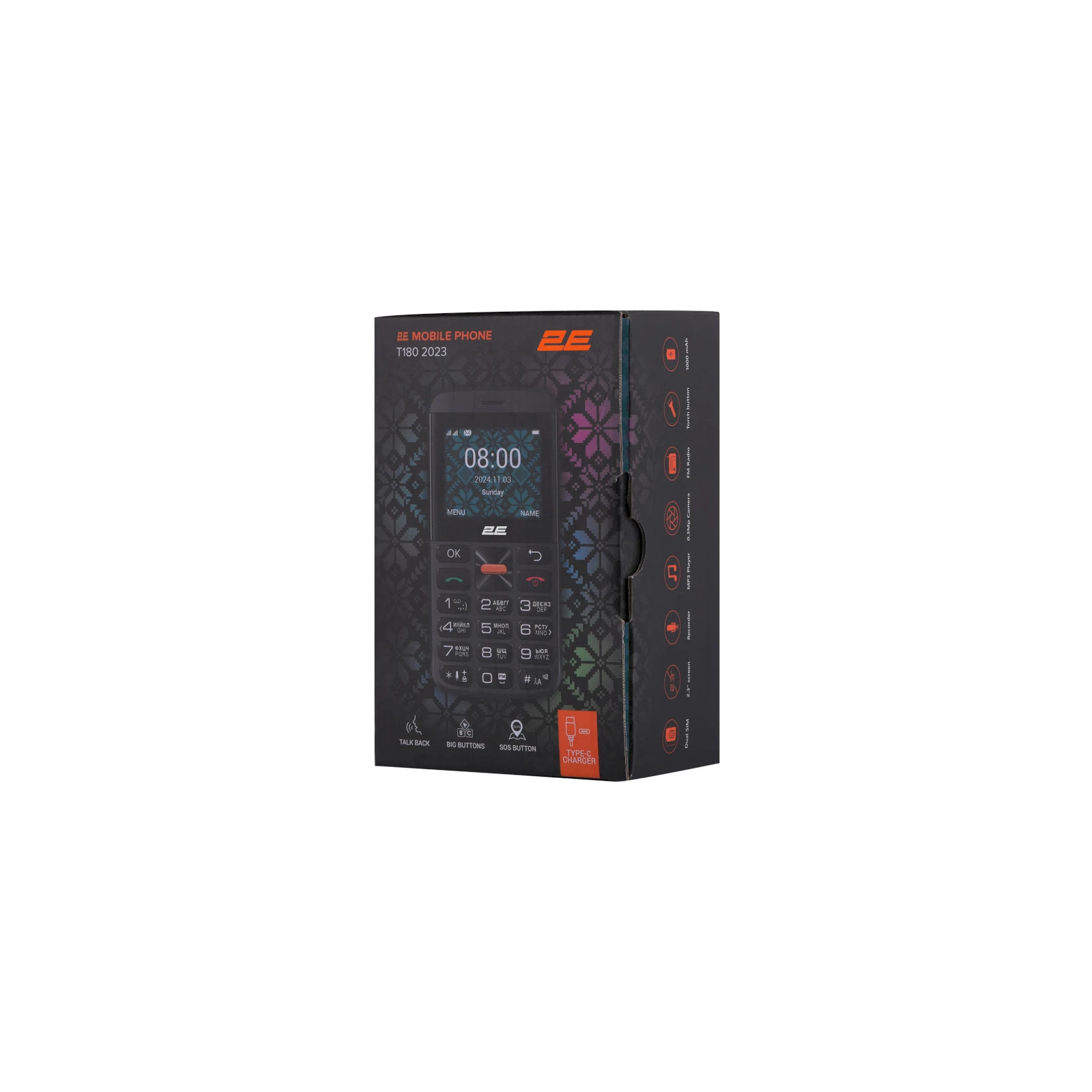 2E T180 MAX Black (688130251051) (UA) Формат SIM-карти Mini