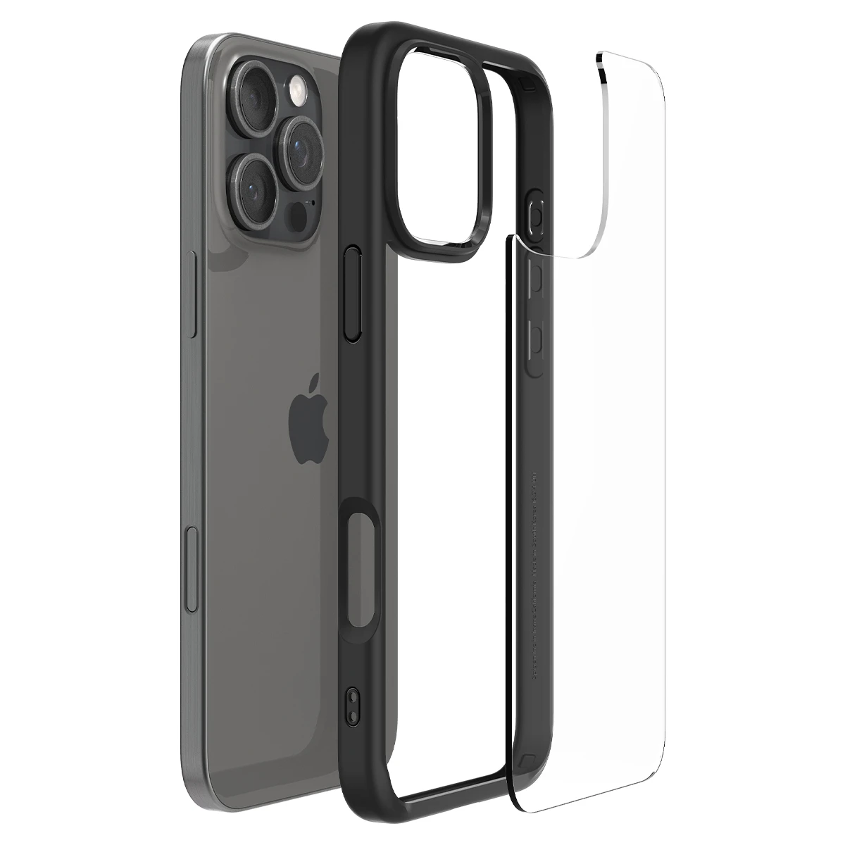 Spigen Чехол для iPhone 16 Pro, Ultra Hybrid, Matte Black (ACS08125) (UA) Совместимость Apple iPhone 16 Pro