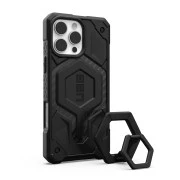 UAG Чохол+магнітне кільце-тримач для iPhone 16 Pro Max, Monarch Pro Magsafe, Carbon Fiber/Black Stand (1144571BV01) (UA)