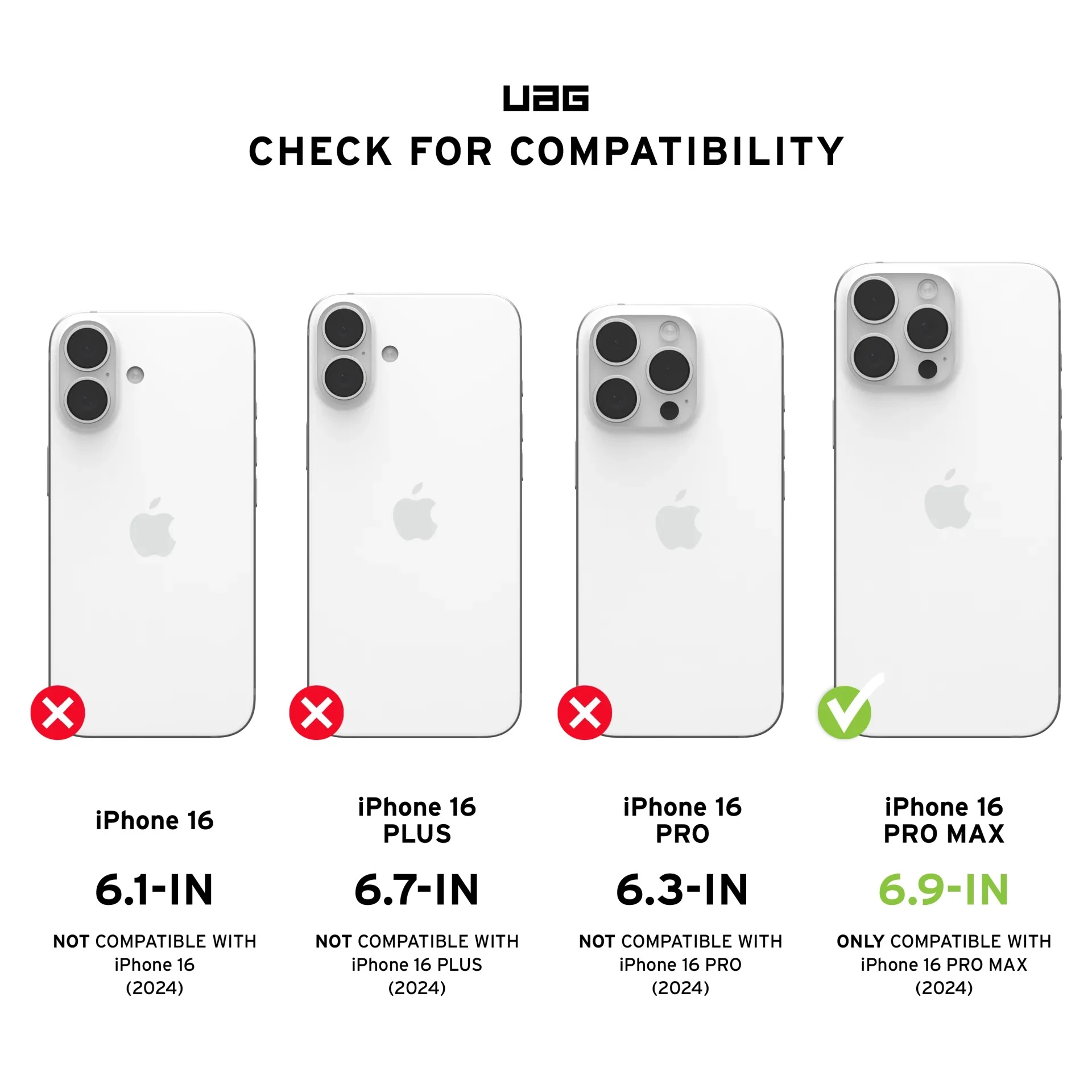 UAG Чехол для iPhone 16 Pro Max, Essential Armor Magsafe, Rose (114449114C4C) (UA) Тип: чехол; Совместимость: Apple