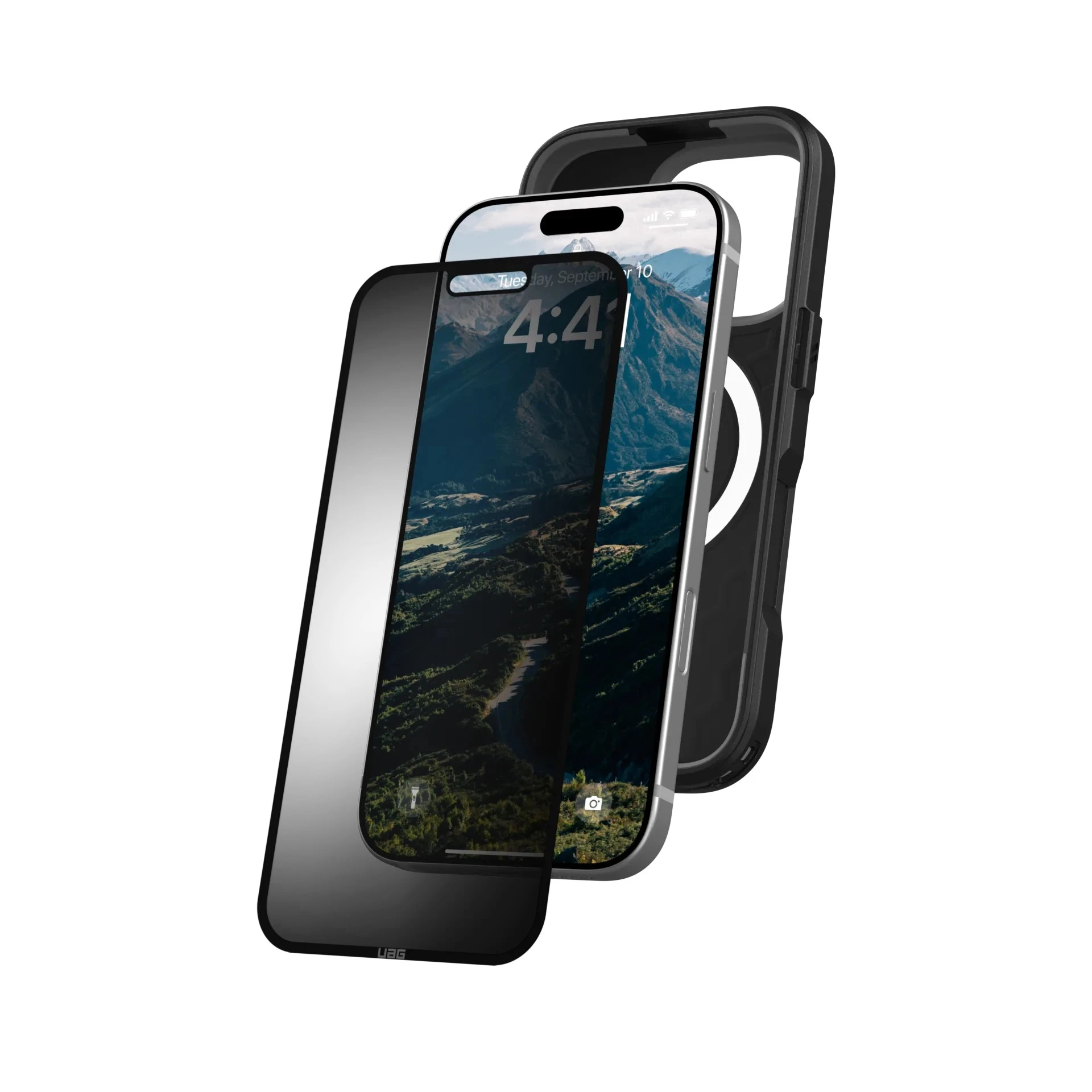 UAG iPhone 16 Pro, Removable Privacy, Glass - Tint (14436811NA) (UA) Совместимость Apple