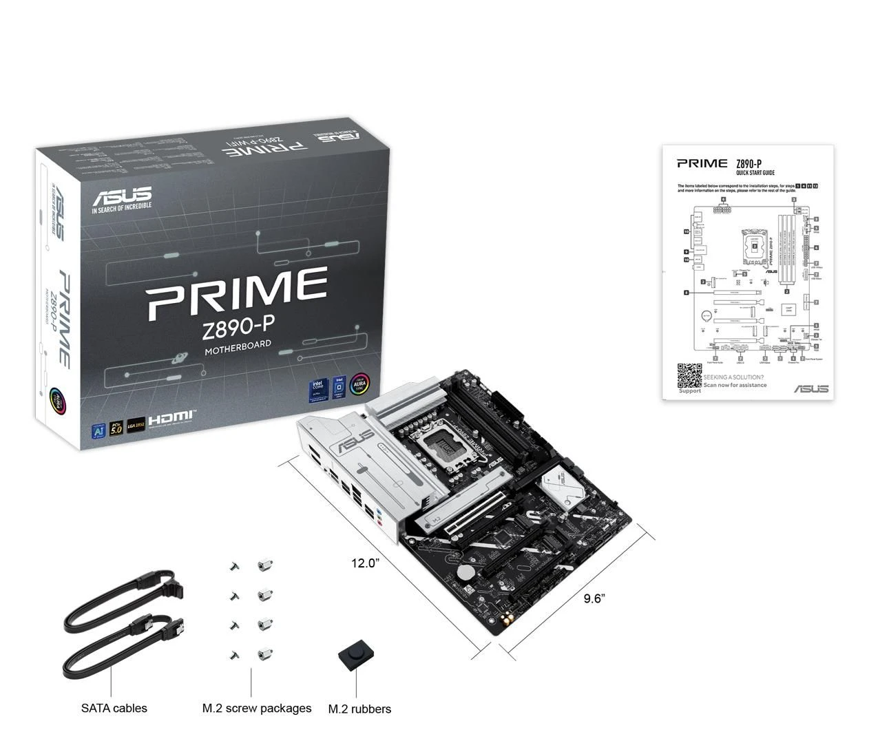 ASUS PRIME Z890-P EU Сумісність з SSD-накопичувачами m.2 з радіатором  ні