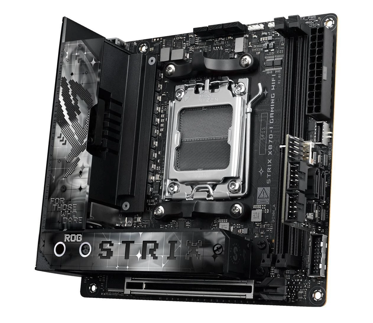 ASUS ROG STRIX X870-I GAMING WIFI EU Сумісність з SSD-накопичувачами m.2 з радіатором  ні