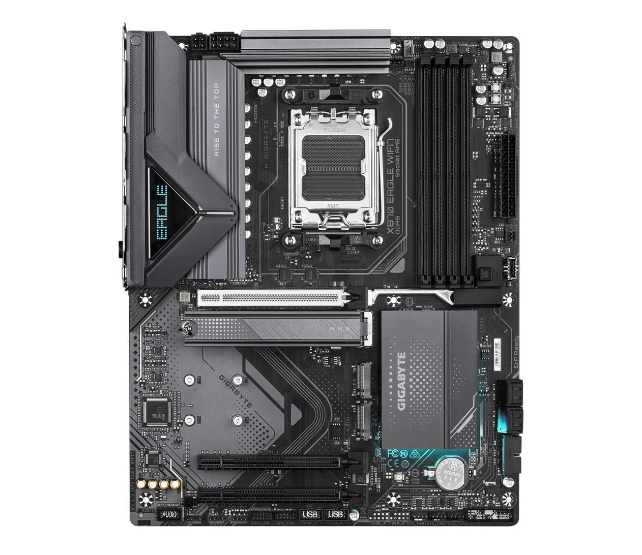 Gigabyte X870 EAGLE WIFI7 EU Сумісність з SSD-драйверами M. 2 з радіатором  Так - немає сутичок 