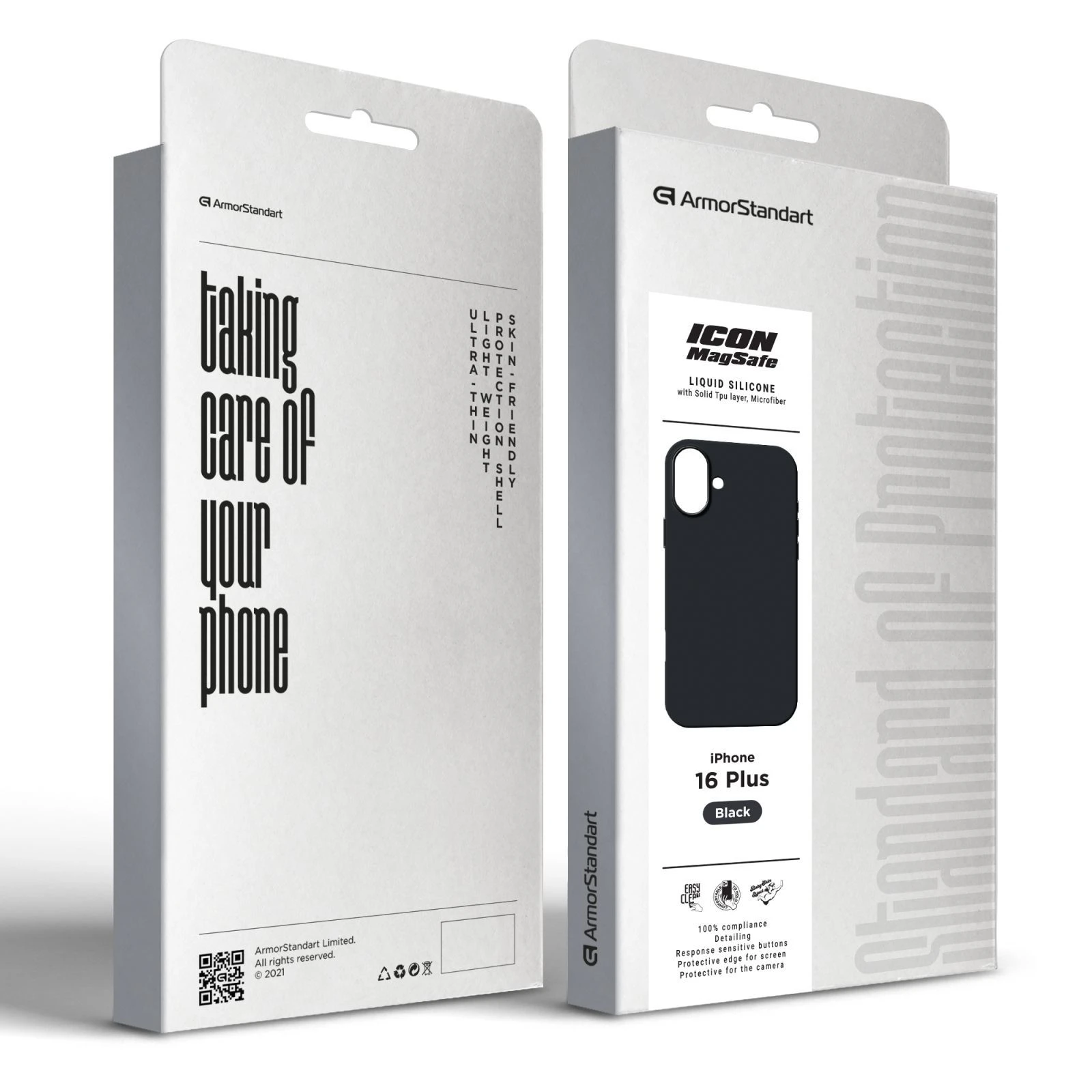 Чохол для мобільного телефону Armorstandart ICON2 MagSafe Apple iPhone 16 Plus Black (ARM78667) (UA) Сумісність із брендом: Apple;