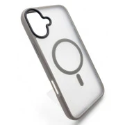 Чохол для мобільного телефону BeCover Metal Buttons Case (MagSafe) для Apple iPhone 16 Gray (712092) (UA)