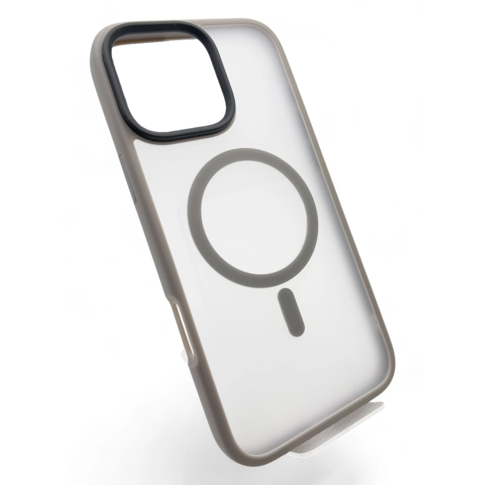 Чохол для мобільного телефону BeCover Metal Buttons Case (MagSafe) для Apple iPhone 16 Pro Max Gray (712101) (UA) Тип корпусу для телефону  Видона 