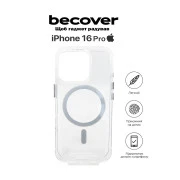 Чохол для мобільного телефону BeCover Space Case (MagSafe) для Apple iPhone 16 Pro Transparancy (712104) (UA)