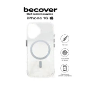 Чохол для мобільного телефону BeCover Space Case (MagSafe) для Apple iPhone 16 Transparancy (712102) (UA)