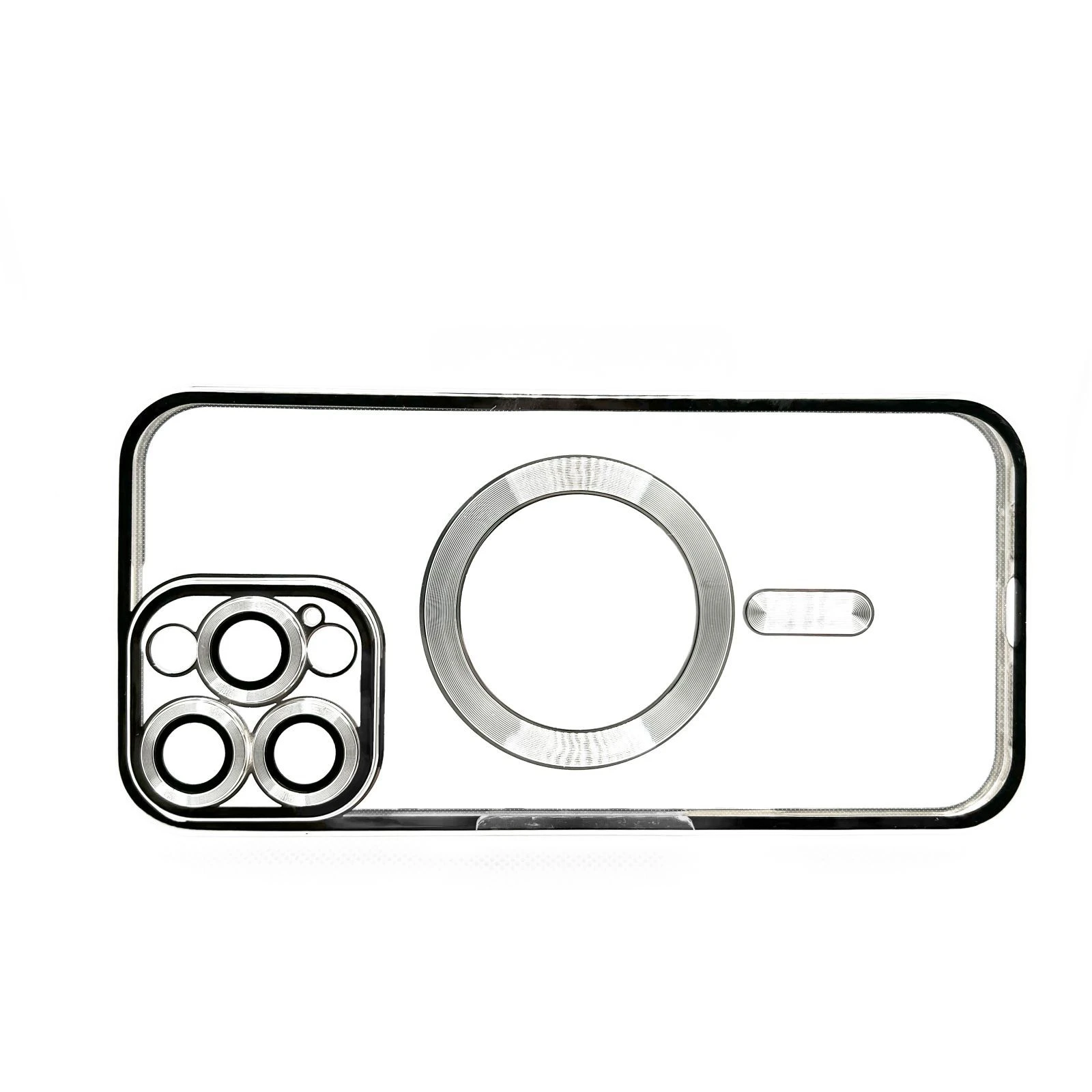 Чохол для мобільного телефону BeCover TPU Chrome Case (MagSafe) для Apple iPhone 16 Pro Silver (712083) (UA) Сумісність із брендом: Apple;