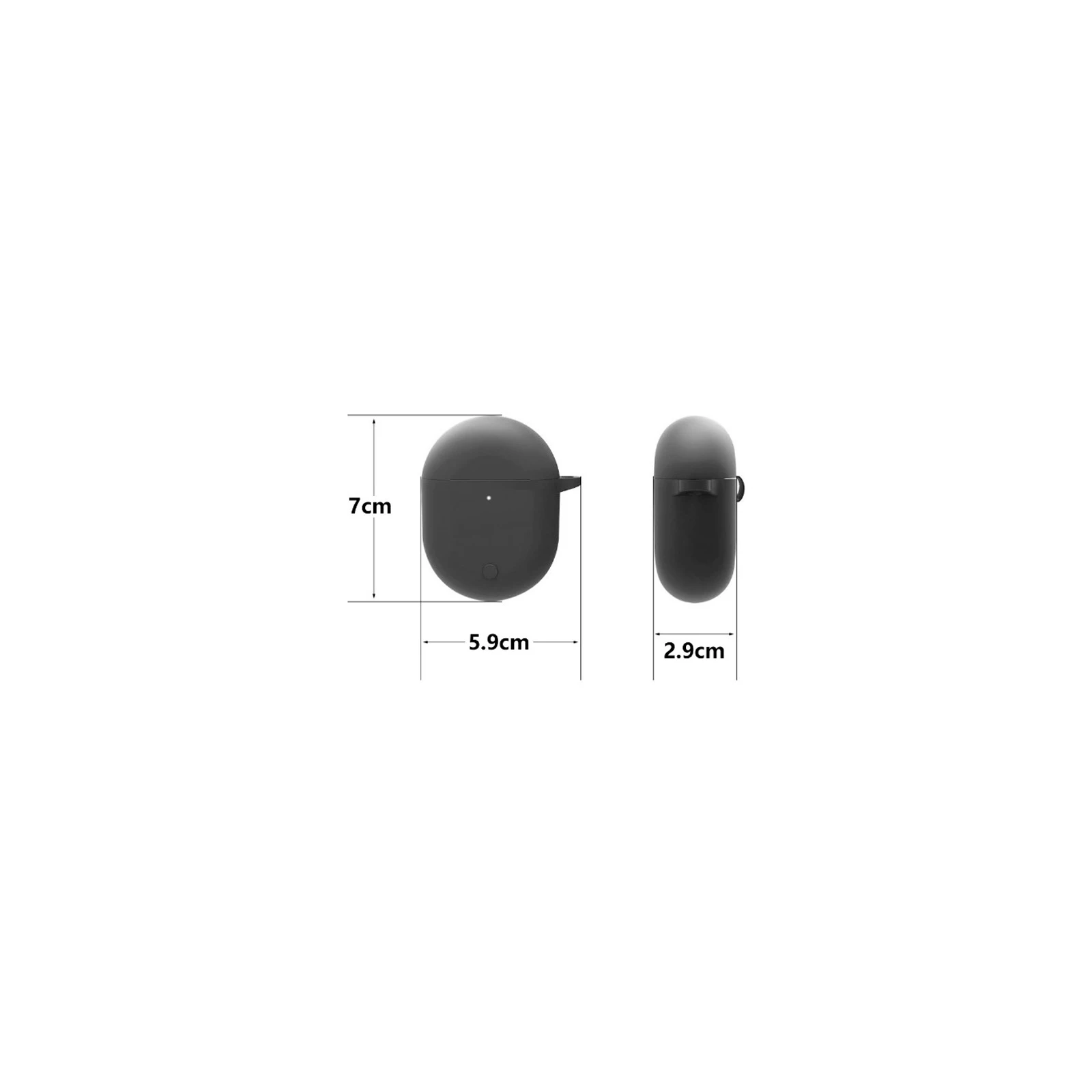Чохол для навушників BeCover Silicon для Xiaomi Redmi Buds 3 Pro Black (707461) (UA)