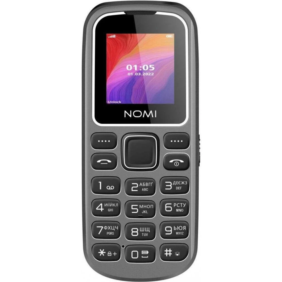 Nomi i1441 Grey (UA) Кількість SIM-карт 2 SIM + карта пам'яті