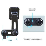 Универсальный автодержатель ColorWay Air Vent-3 (360 rotation) magnetic Gray (CW-CHM07-GR) (UA)