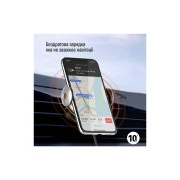 Універсальний автотримач ColorWay AutoSense Wireless Charger 2 15W Black (CW-CHAW036Q-BK) (UA)