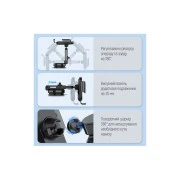 Універсальний автотримач ColorWay Dashboard Car Wireless Charger 15W Black (CW-CHAW037Q-BK) (UA)