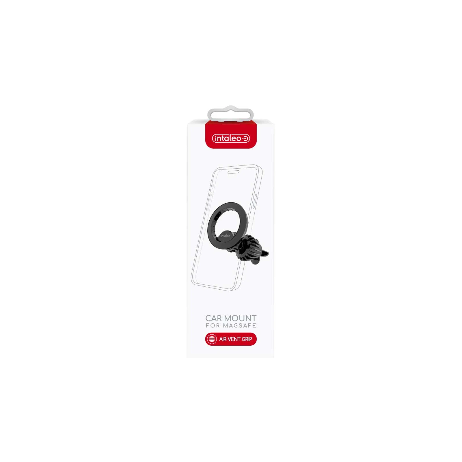 Универсальный автодержатель Intaleo CM06GG 20xN52 for MagSafe (1283126576058) (UA) Тип крепления: прищепка;