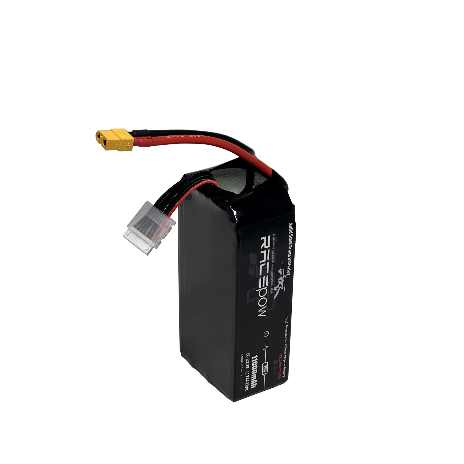 Акумулятор для дрону RacePow Solid state Lipo 6s 11000mAh 20C XT60 (11000mAh-6s-20C) (UA) Тип акумулятора: LiPo 6S; Місткість: