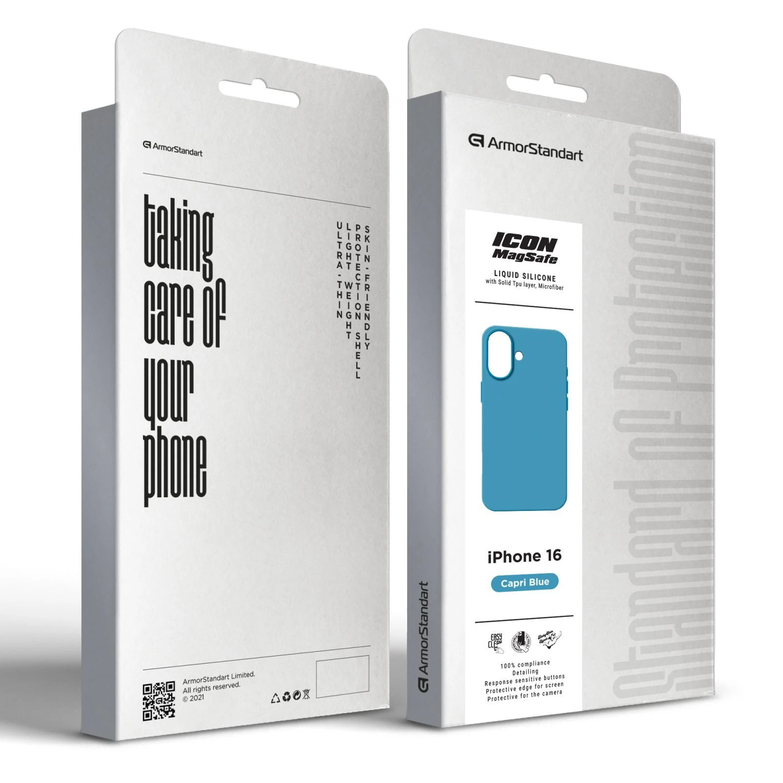 Чохол для мобільного телефону Armorstandart ICON2 MagSafe Apple iPhone 16 Capri Blue (ARM80183) (UA) Сумісність з брендом Apple