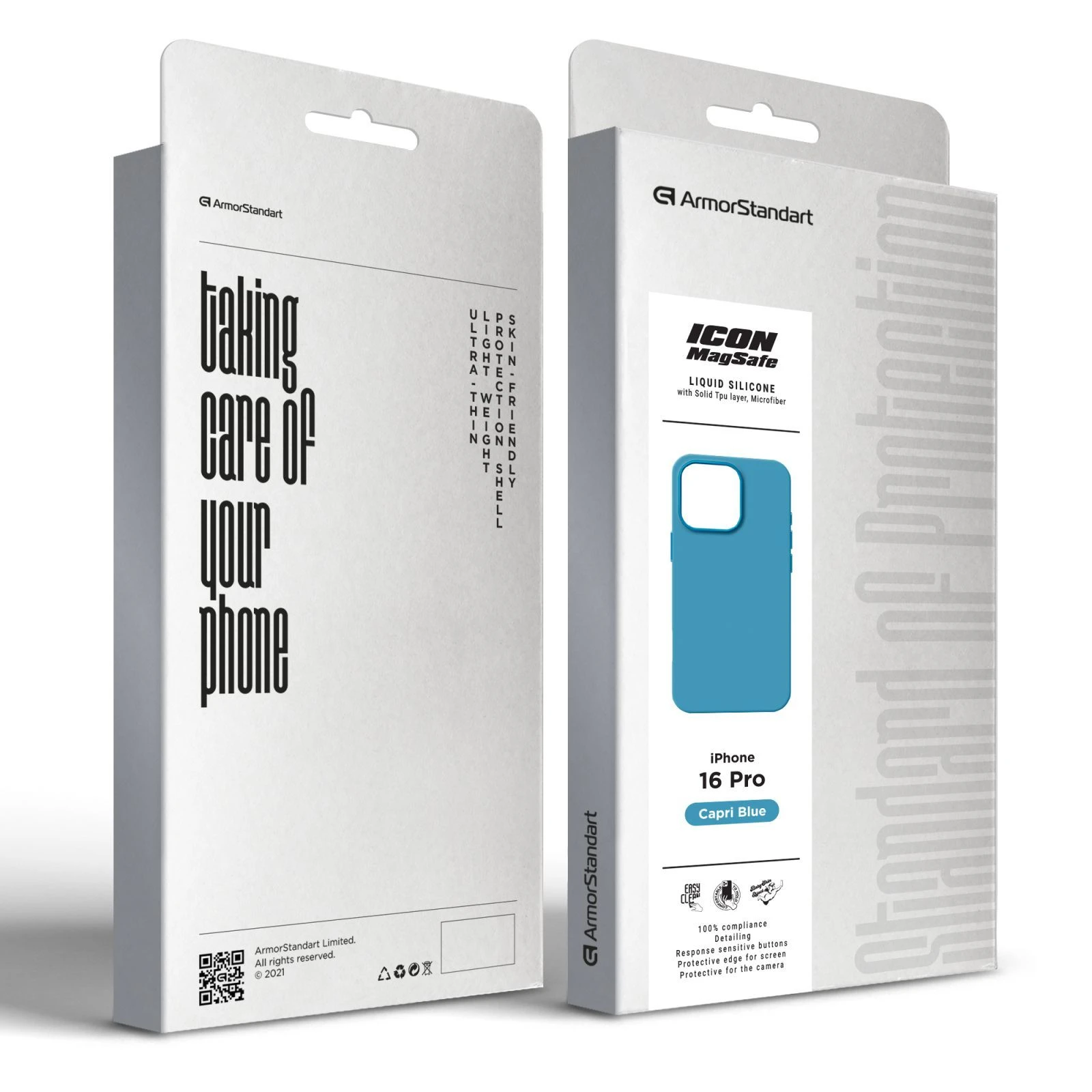 Чехол для мобильного телефона Armorstandart ICON2 MagSafe Apple iPhone 16 Pro Capri Blue (ARM80193) (UA) Совместимость с брендом Apple