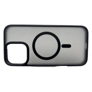 Чехол для мобильного телефона BeCover Metal Buttons Case (MagSafe) для Apple iPhone 16 Pro Max Black (712099) (UA)