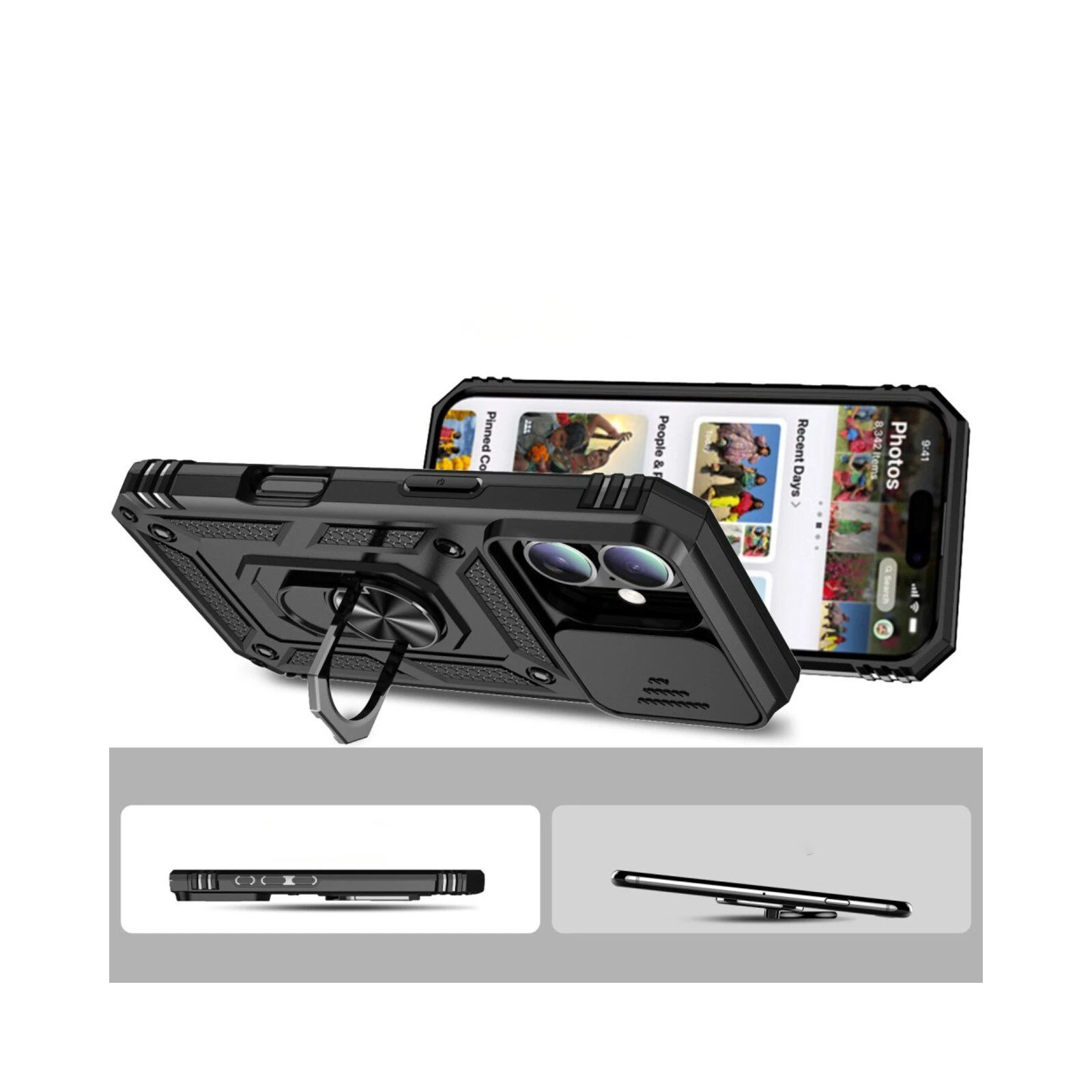 Чехол для мобильного телефона BeCover Military Apple iPhone 16 Black (712153) (UA) Назначение модельный