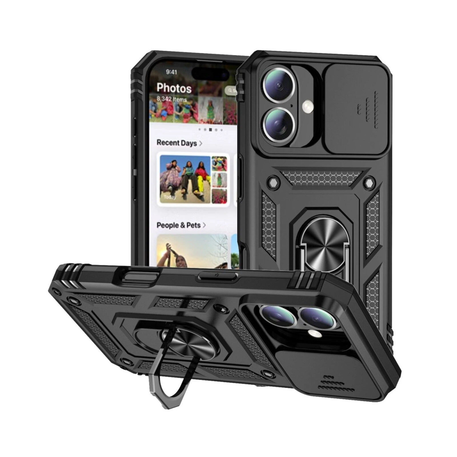 Чохол для мобільного телефону BeCover Military Apple iPhone 16 Black (712153) (UA) Сумісність із брендом: Apple;