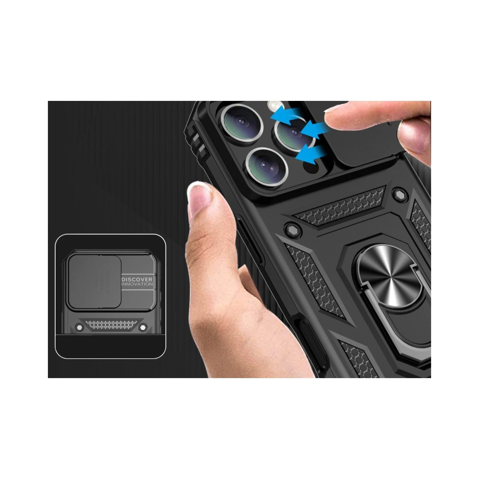 Чехол для мобильного телефона BeCover Military Apple iPhone 16 Pro Black (712155) (UA) Совместимость с моделями Apple iPhone 16 Pro