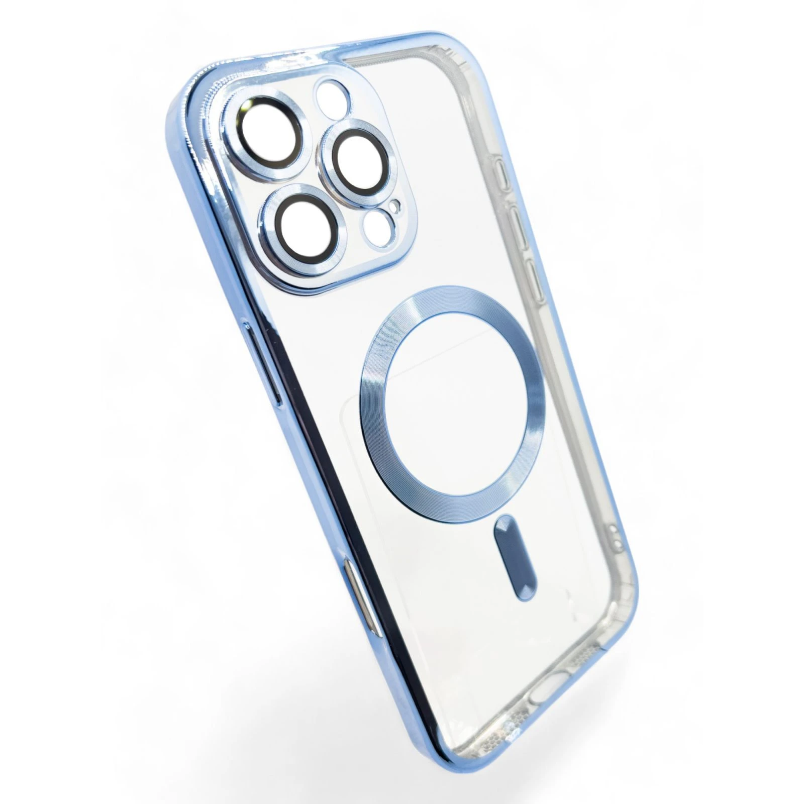 Чохол для мобільного телефону BeCover TPU Chrome Case (MagSafe) Apple iPhone 16 Pro Sierra Blue (712082) (UA) Сумісність із брендом: Apple;