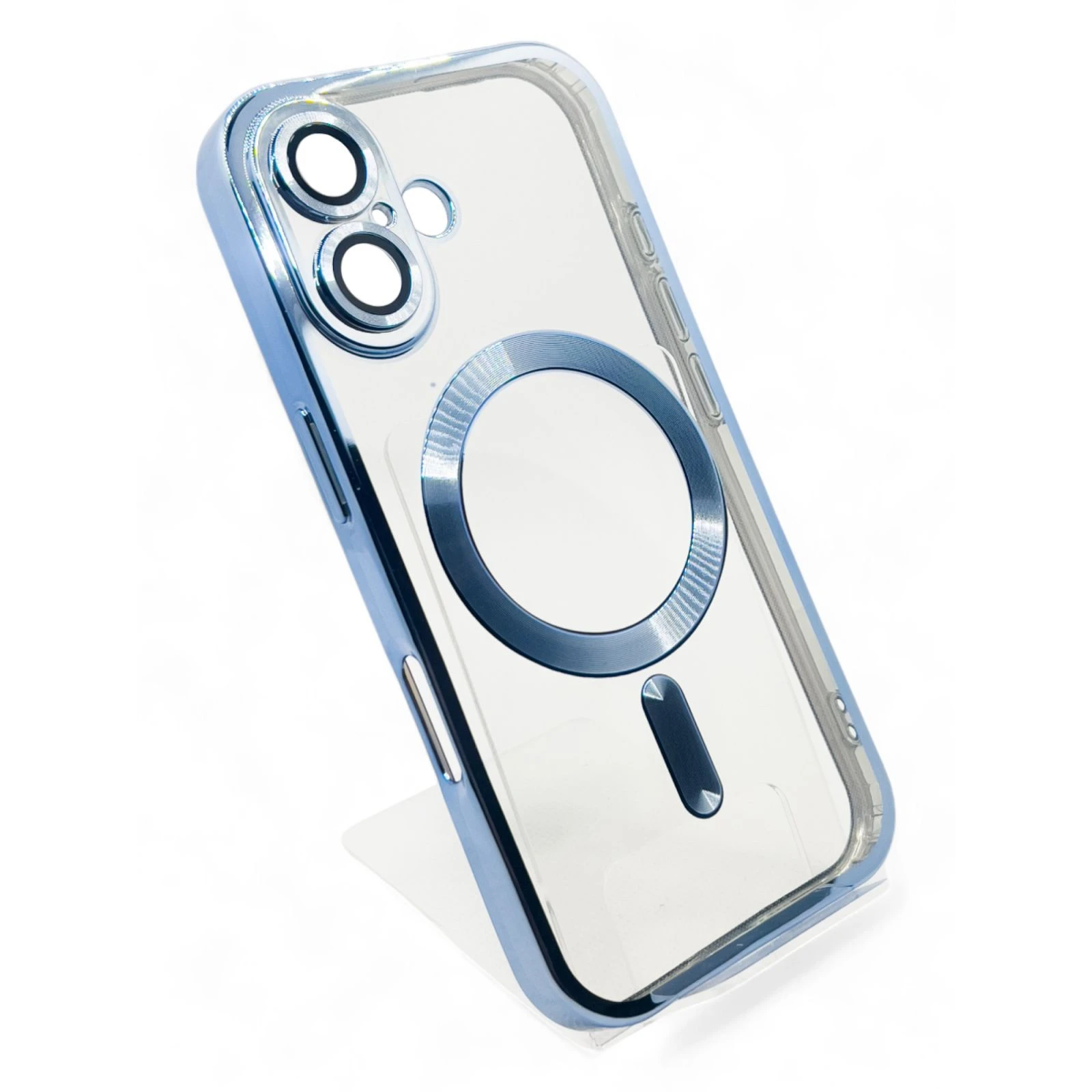 Чохол для мобільного телефону BeCover TPU Chrome Case (MagSafe) для Apple iPhone 16 Sierra Blue (712072) (UA) Призначення модельний