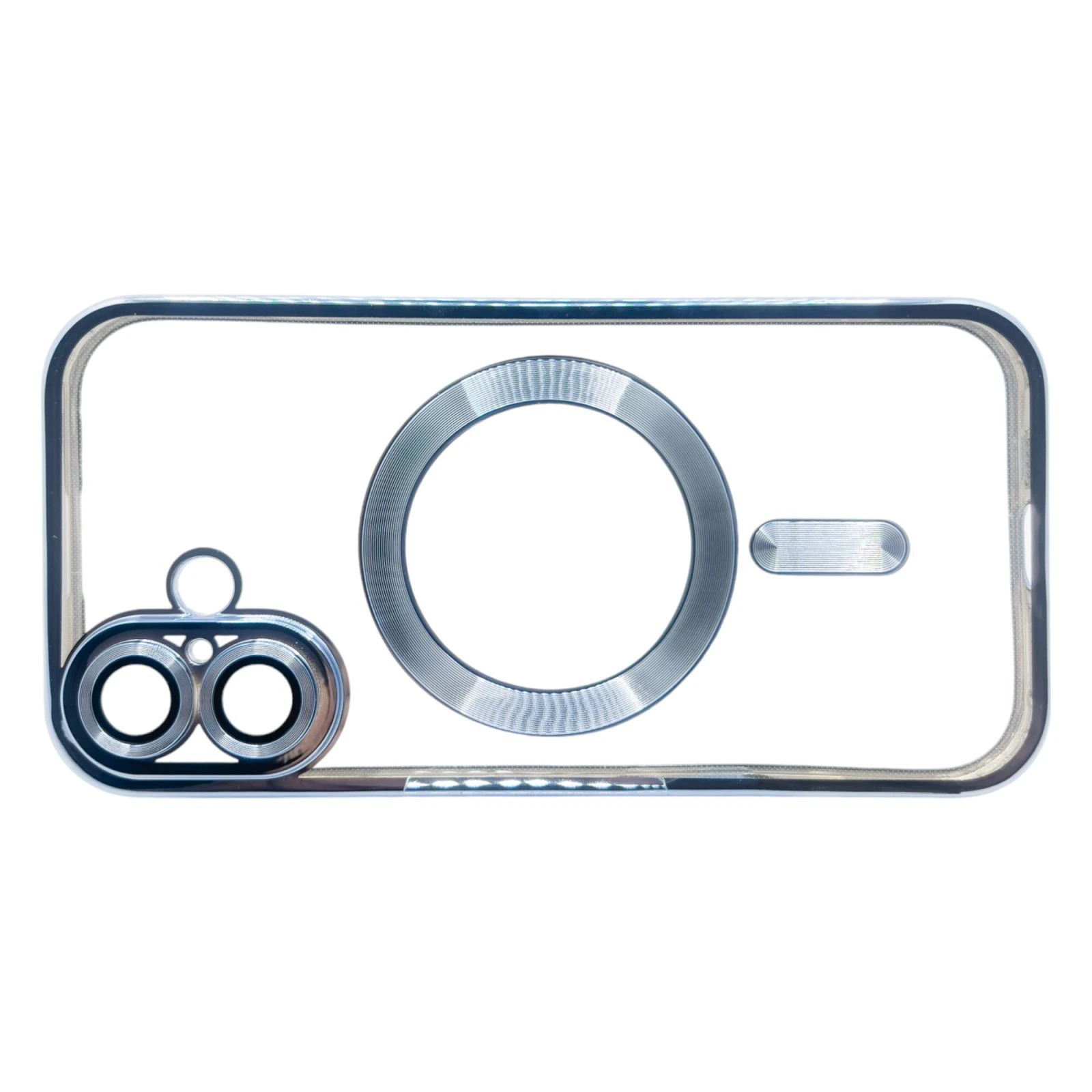 Чохол для мобільного телефону BeCover TPU Chrome Case (MagSafe) для Apple iPhone 16 Sierra Blue (712072) (UA) Сумісність з брендом Apple