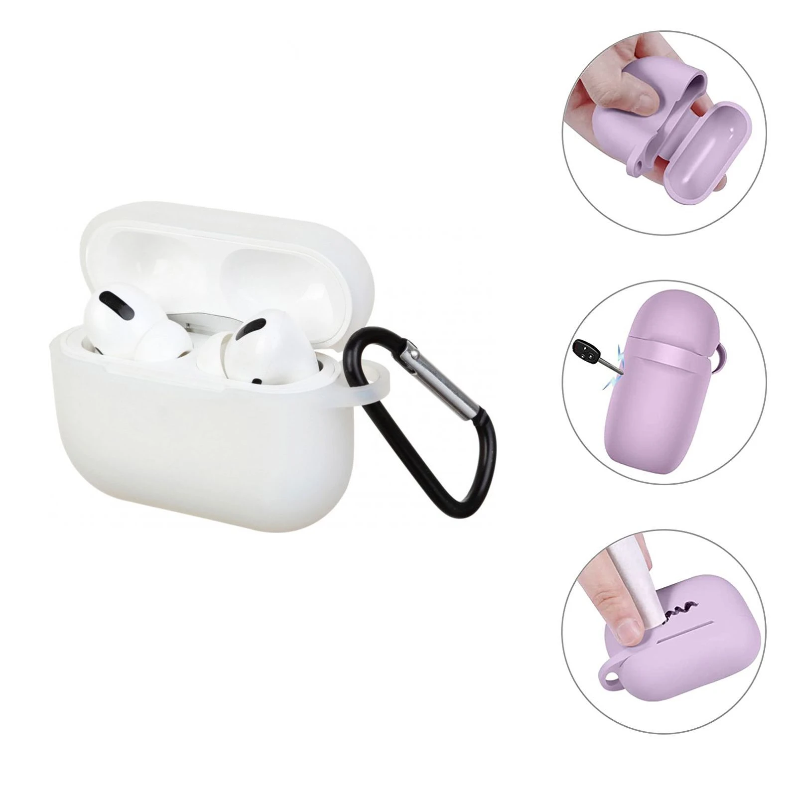 Чохол для навушників BeCover Silicon для Apple AirPods (3nd Gen) Transparancy (707232) (UA)