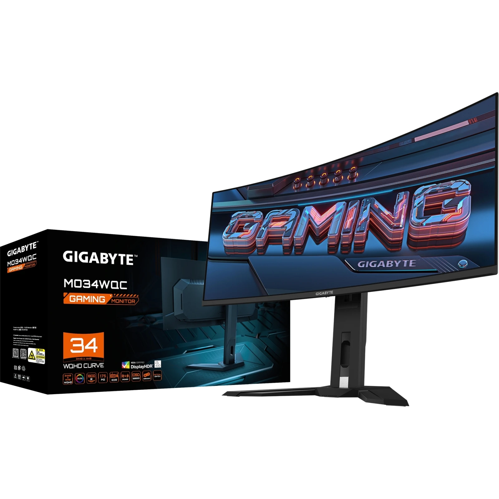 GIGABYTE MO34WQC EK (UA) Тип монітора: Для