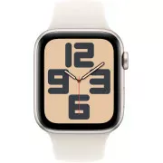 Apple Watch SE 2 GPS 44mm Starlight Aluminium Case with Starlight Sport Band M/L (MXEV3)