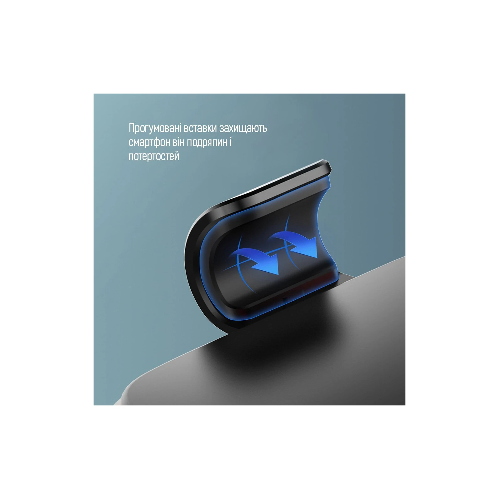 Универсальный автодержатель ColorWay Metallic Gravity Holder 3 Black (CW-CHG14-BK) (UA) Вращение 360 градусов