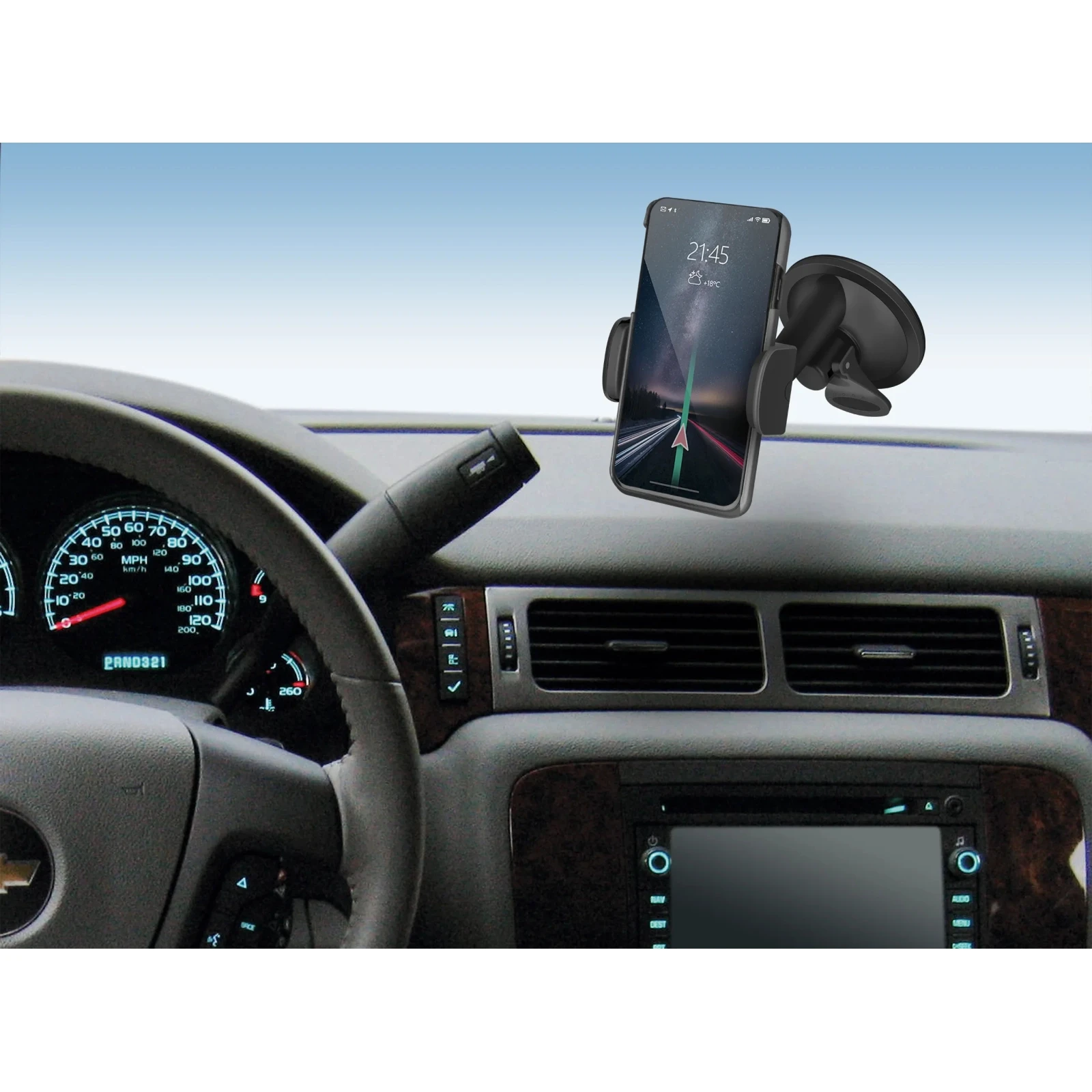 Универсальный автодержатель Defender CH-155+ 60-85 мм (29155) (UA) Тип крепления: клейкая основа;